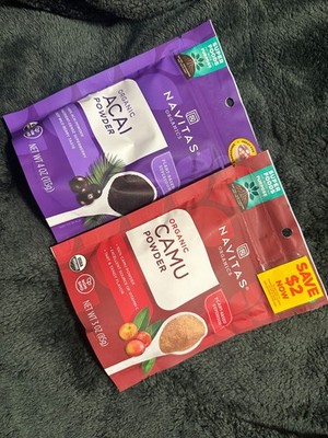 Navitas Organics Acai Camu Powder Superfood Supplement Lot Organic Non GMO