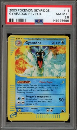 Pokemon Gyarados Skyridge Reverse Holo Rare #11 PSA 8.5