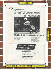 Metal Sign - 1967 Nijmegen Racing Program - 10x14 inches