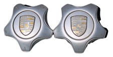 2003-2010 Porsche Cayenne Wheel Center Hub Caps Set Of 2 Oem 7l5601149c Gray