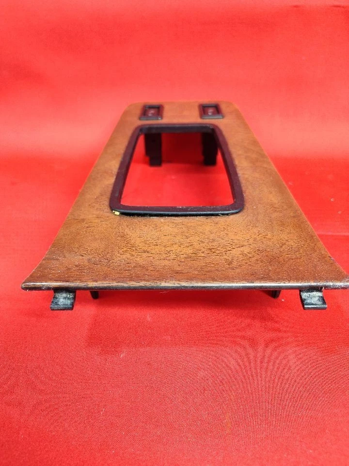 Bisel de ajuste de palanca de cambios Lexus ES300 1998-2001 grano de madera con interruptores de asiento térmicos dobles Foto 3 de 4