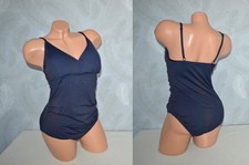 ♥NEU♥ Traumhafter Umstands Badeanzug von ESPRIT dunkelblau gerafft, Gr. M/L