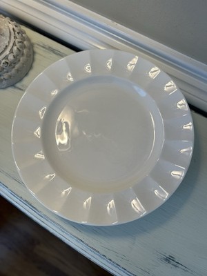 Fortessa Blyss Bone China Dinner Plates (5) White 10.5  NWOT OB