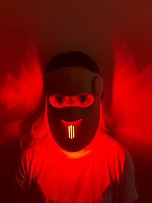 7 Color LED Light Therapy Face Mask 280 LEDs Red Infrared Silicone 850nm 630nm
