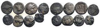 FITZ GREECE LOT 8 GREEK BRONZE COINS ØNON289