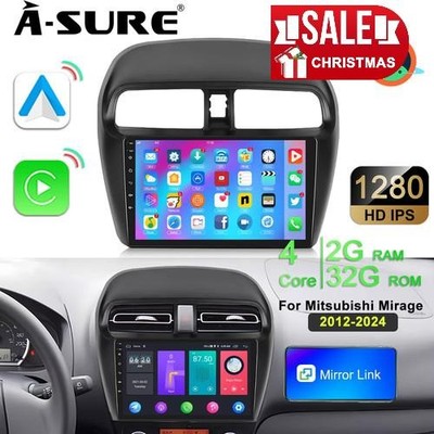 Autoradio Für Mitsubishi Mirage Space Star Android 14 GPS Navi Carplay WiFi BT