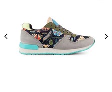 Inkkas Joggers Flutterby Vegan retro Shoes Butterflies Lace Up W 7 Faux Suede