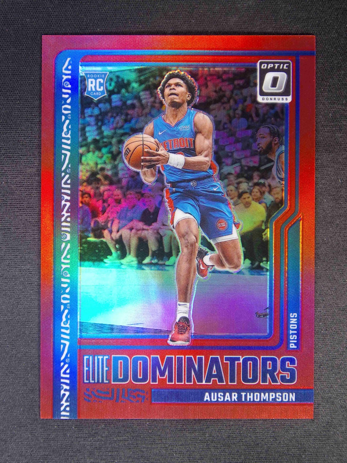 2023-24 Panini Donruss Optic Ausar Thompson RC Red Elite Dominators /99