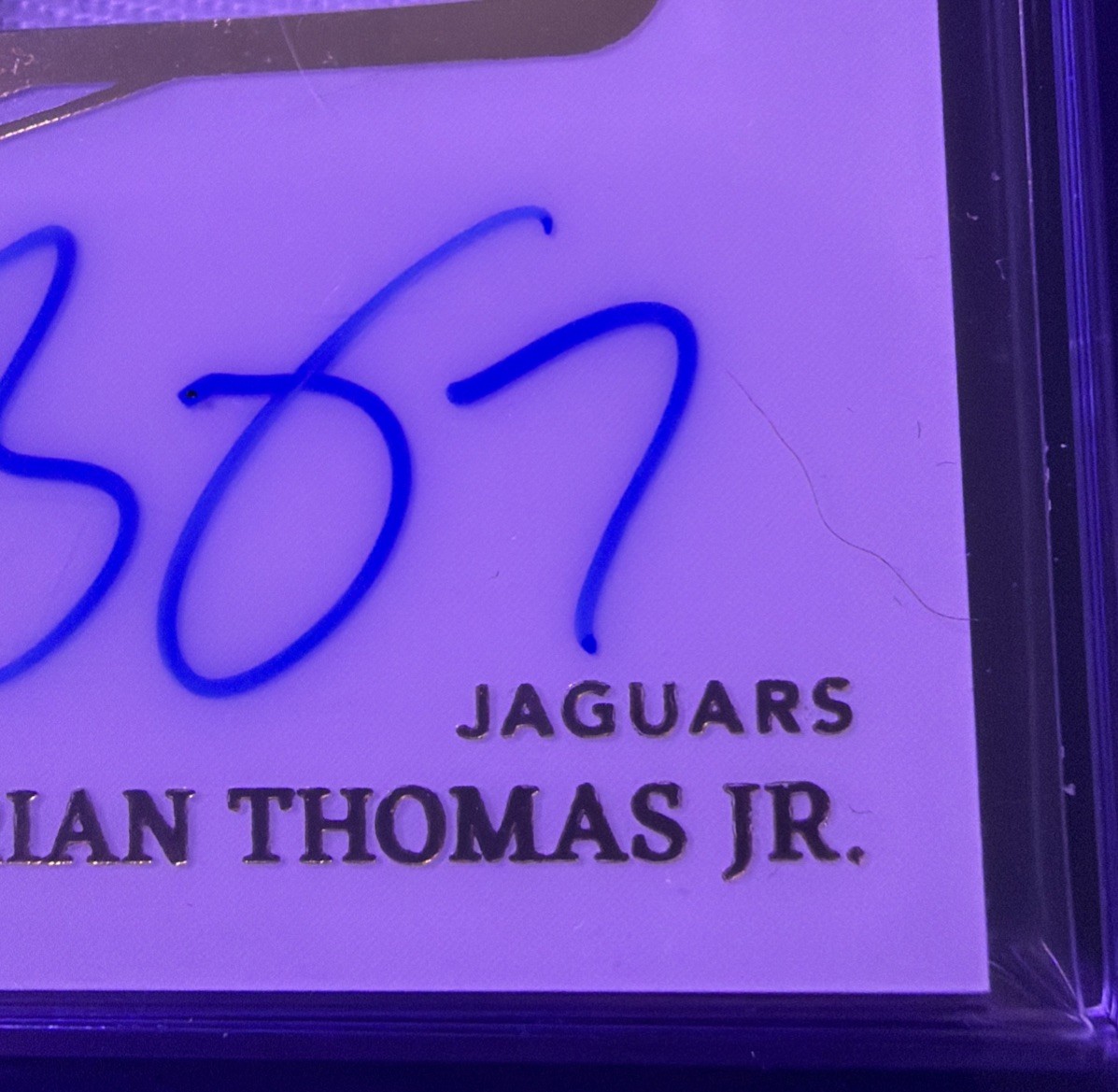 2024 Panini Immaculate Brian Thomas Jr. RC Dual Patch Auto 52/99 No. ISPR-BJT view 5