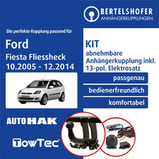 Für FORD Fiesta Fliessheck V Typ JH/JD 10.2005-12.2014 AHK abn +13pol sp. E-Satz