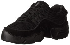 Bloch Womens Boost DRT Suede and Mesh Split Sole Dance Shoe, Black, 9.5 US