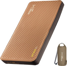 Air Foam Camping Mattress, Self-Inflating Sleeping Pad, 4.5" Thick, with Air P