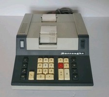 Burroughs Calcolatrice Finanziaria Vintage C2316 Elettronica Testata Funzionante