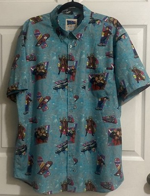 RSVLTS BACK TO THE FUTURE  WE DON'T NEED ROADS   MENS SHIRT- Size XL