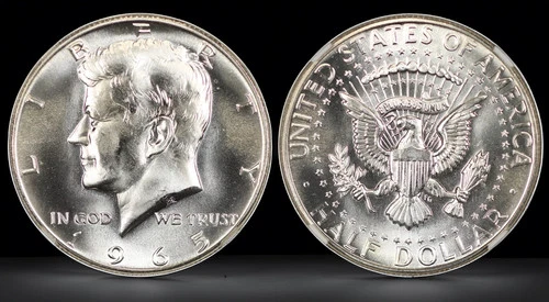 1965 SMS 40% Silver JFK Half Dollar Choice/Gem BU