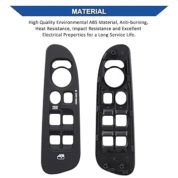 Interruptor maestro de ventana eléctrica 56049805AB para Dodge Ram 1500 2500 3500 2002-2009 Foto 3 de 4