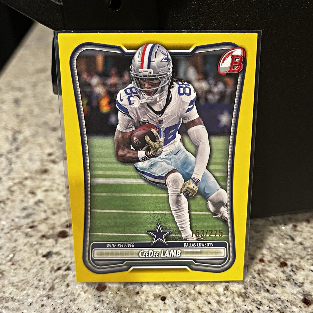 2026 Topps Bowman CeeDee Lamb #27 Dallas Cowboys NFL Football Card /275