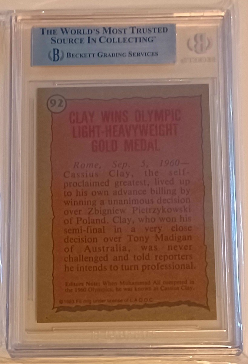 1983 Topps Olympians- Cassius Clay #92 - BGS 8.5 Near Mint | eBay