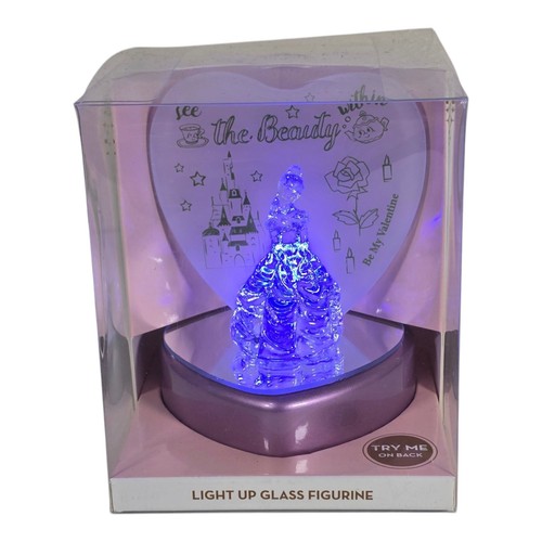 Disney's Light Up Glass Statuina Principessa Campana "Bellezza Incantata" da Collezione - Foto 6 di 9