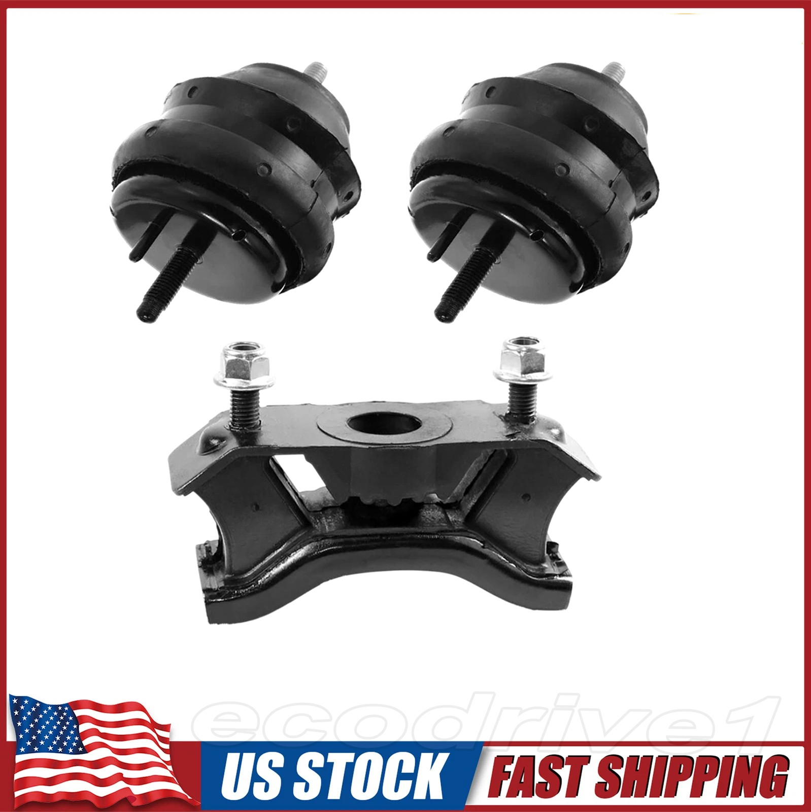 Engine & Transmission Mounts 3Pcs Hydraulic Set For Cadillac CTS 2.8/3.6L