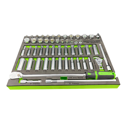  SMS600 VIM Tools 52 Piece 3/8 Inch Drive Socket Master Set