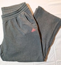 Adidas Climawarm Heather Gray Drawstring Sweatpants Women  s XL