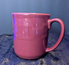Longaberger Pottery Woven Traditions Paprika Red Coffee Mug USA Made