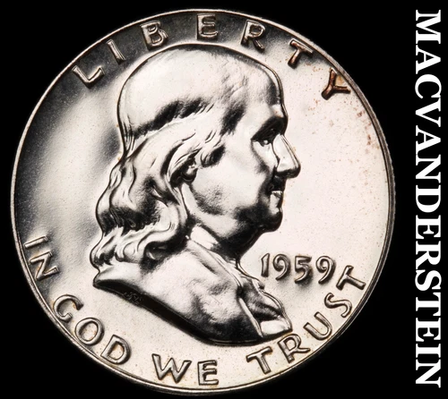 1959 Franklin Half Dollar- Choice Gem Proof Luster No Reserve #i8834