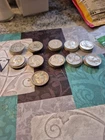 Washington Quarters Silver 90% Circulated Pre 1964 Lot Of 41 Coins