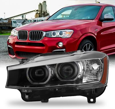 Headlight Driver Side For 2015-2017 BMW X3/X4 HID w/o AFS LED DRL Projector