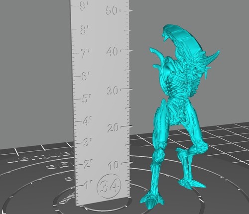 Horned Alien A - Papsikels - Predator vs Alien Xenos Sci-Fi - Picture 2 of 2