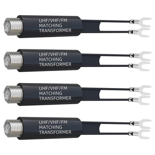 UHF VHF FM 75-300 Ohm TV Antenna Matching Transformer Coaxial O5V1 D7E2 R1K9 - Picture 4 of 9