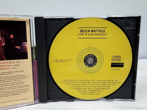 Vintage Weslia Whitfield - Live In San Francisco (1991, CD) Like New - Picture 5 of 6
