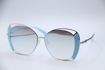 NEW ESCADA SESA47F COL.D02V SILVER BLUE GRADIENT AUTHENTIC SUNGLASSES 56-13