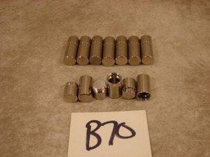 B70 10 MACHINED STEEL PILL BOX VILE STASH STORAGE CASE CONTAINER 1 1/2 X 9/16