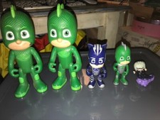 Vds lot 5 figurines Frog Box Pyjamasques 3 Gluglu dont 2 parlants Luna Girl