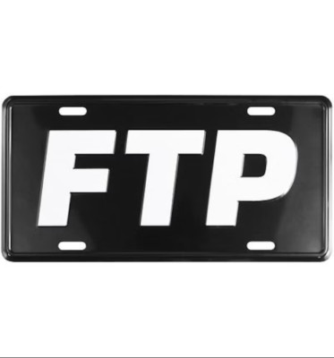 FTP Logo License Plate (Schwarz, SS20)