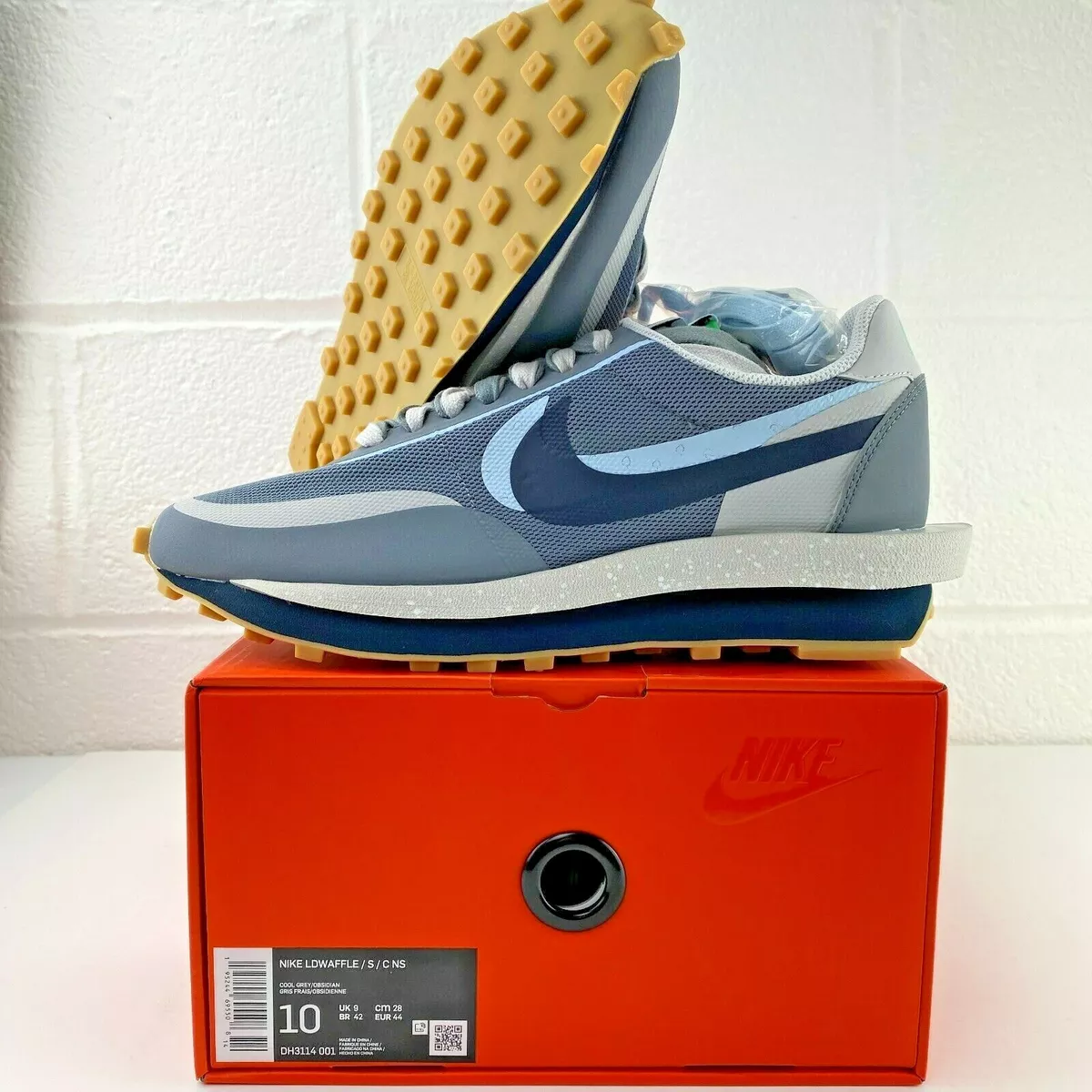 Nike LD Waffle | sacai CLOT Kiss of Death 2 Cool Grey | DH3114-001 | US  Size 10