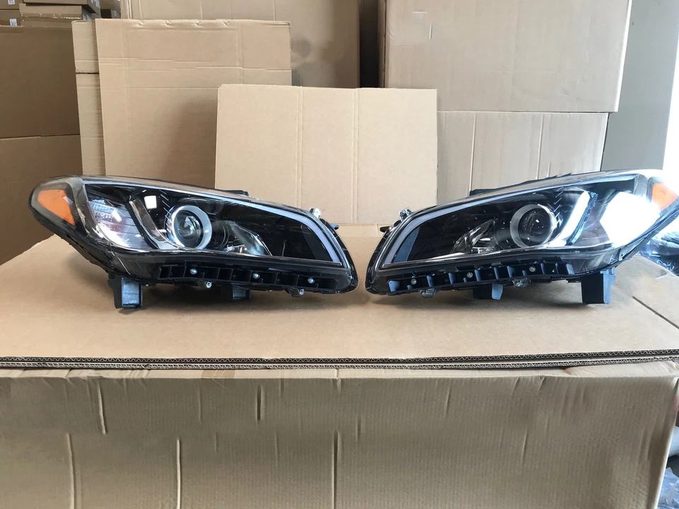 Headlight Replacement Driver Passenger 2pcs for 2015 2016 2017 Hyundai Sonata - Image 2 of 4