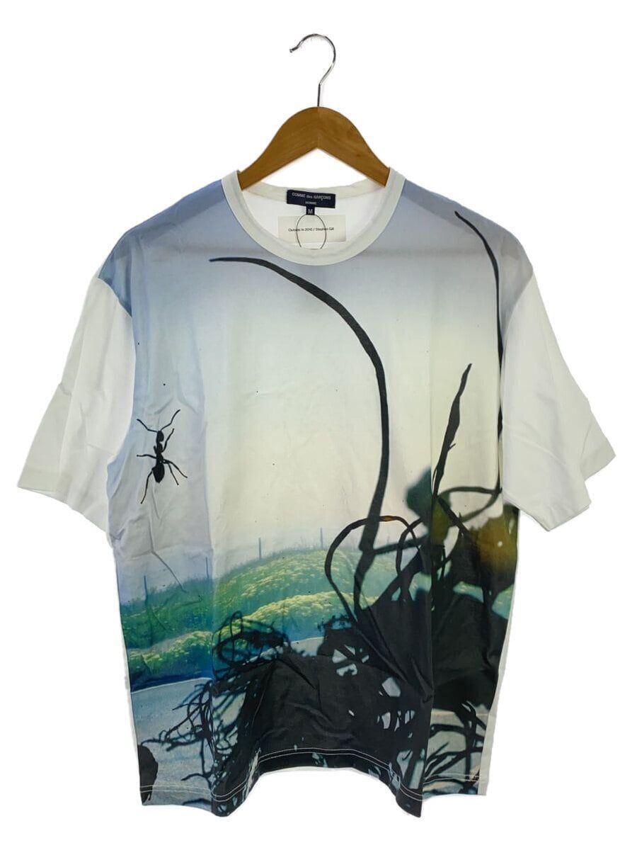 COMME des GARCONS T-shirt M cotton White print HM-T020 COMME des GARCONS T-shirt M cotton White print HM-T020