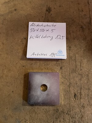 2 X Abdeck 4 Kt Scheibe Ankerplatte Lochplatte Beilagscheibe         195