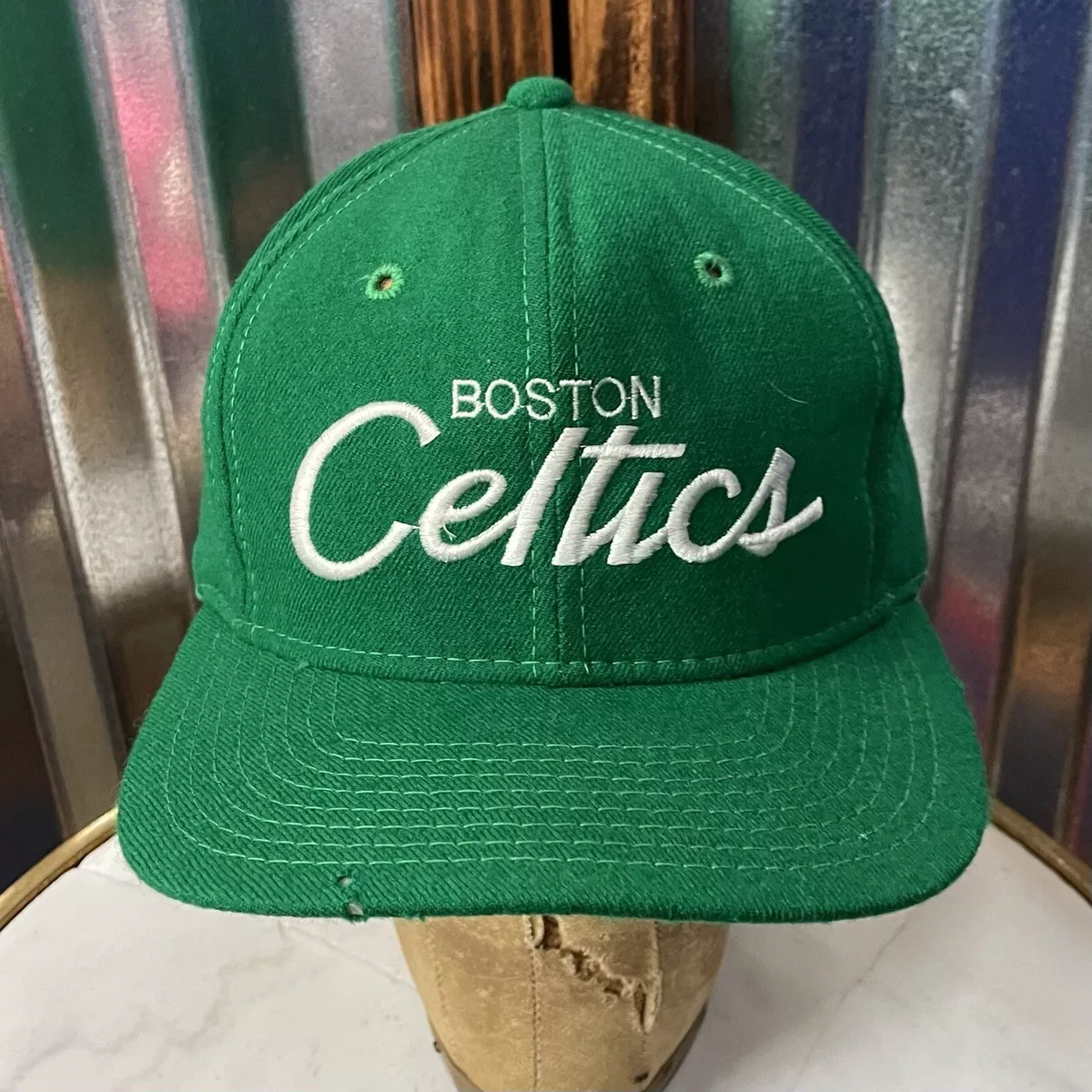 Vintage BOSTON CELTICS Green Script Sports Specialties Wool