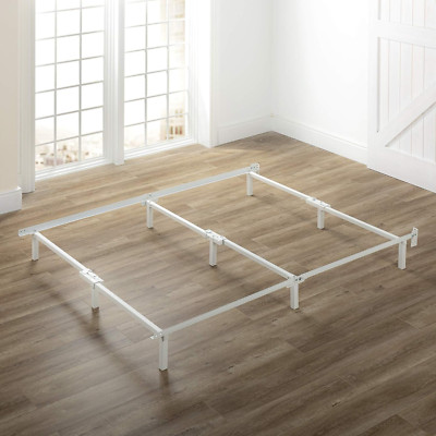 Compack 7-Inch Metal Bed Frame for King Box Spring & Mattress - White