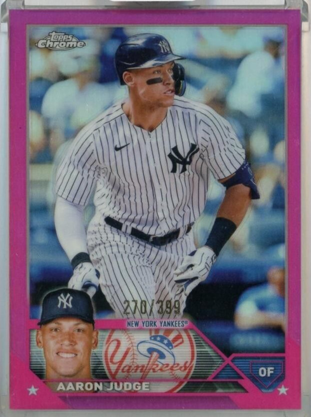 2023 Topps Chrome Aaron Judge Magenta #62 /399 New York Yankees