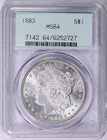 1883 P PCGS MS64 Morgan Silver Dollar $1 OGH