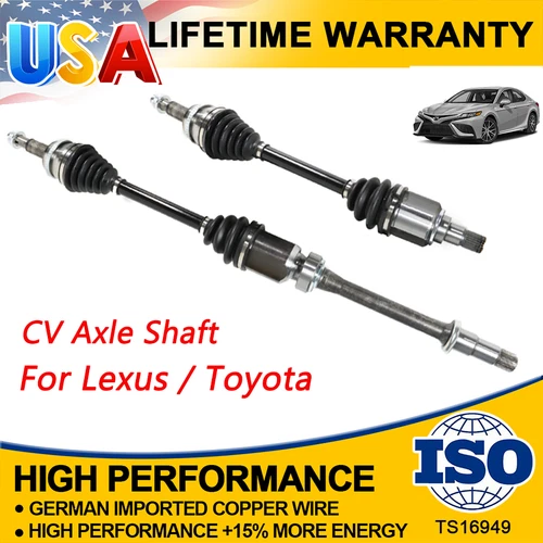CV Axle Shaft Front Left & Right Set for Lexus ES350 Toyota Camry Avalon 3.5L V6