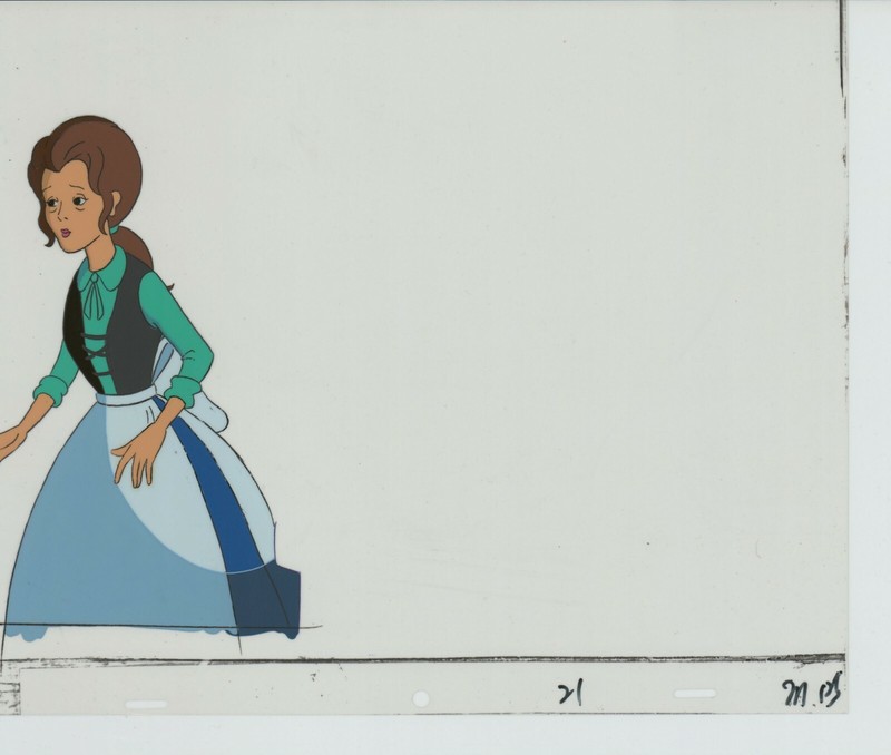 Unknown Animation Production cel of a maid b3013