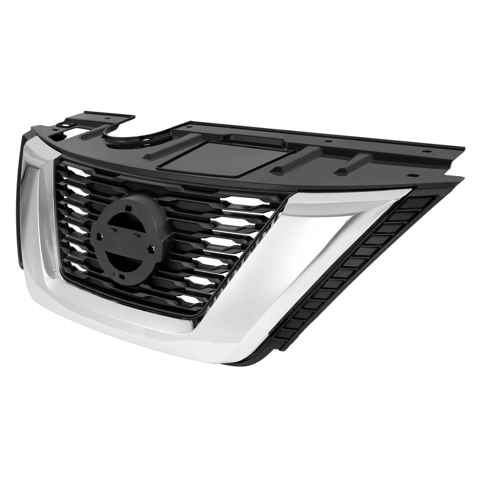 Parachoques delantero cromado parrilla superior para Nissan Rogue 2017 2018 2020 #NI1200281 Foto 3 de 4