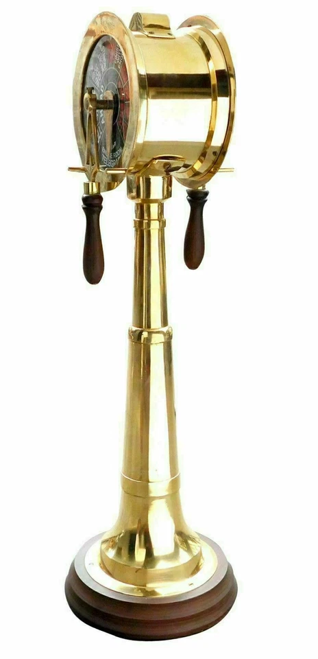 24" Náutico Marítimo Latón Barco Motor Orden Telégrafo Sala Decorativa Coleccion Foto 4 de 4