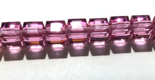 Swarovski Crystal Cubes 8mm 288 pc/FP Rose 5601